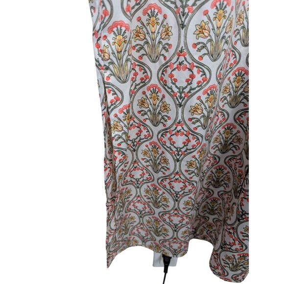 LOFT Womens Floral Maxi Shirt Dress 12 Long Sleeve Button Front Tuilerie - Picture 10 of 14